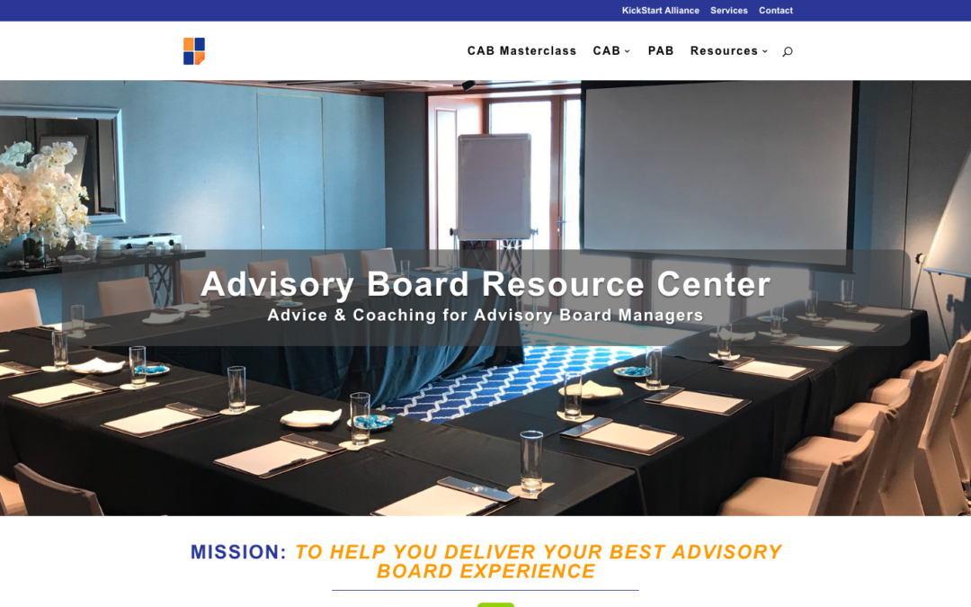 The new Advisory Board Resource Center